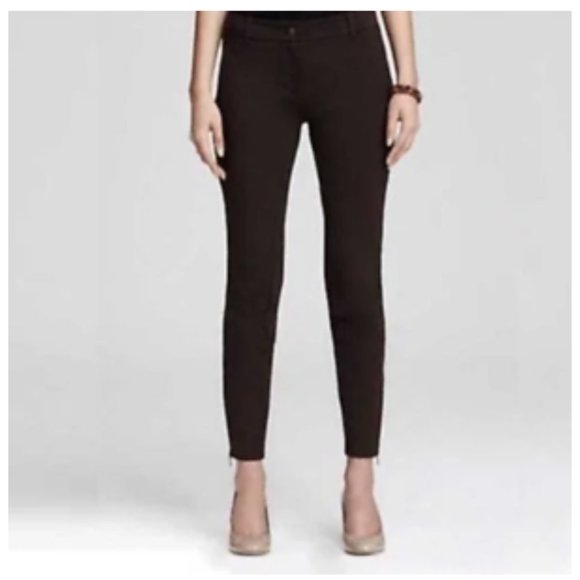 $198 Eileen‎ Fisher [ Large ] Ankle Zip Ponte Knit Riding Pants Brown,All Products : American Fashion Style Bags On Sale